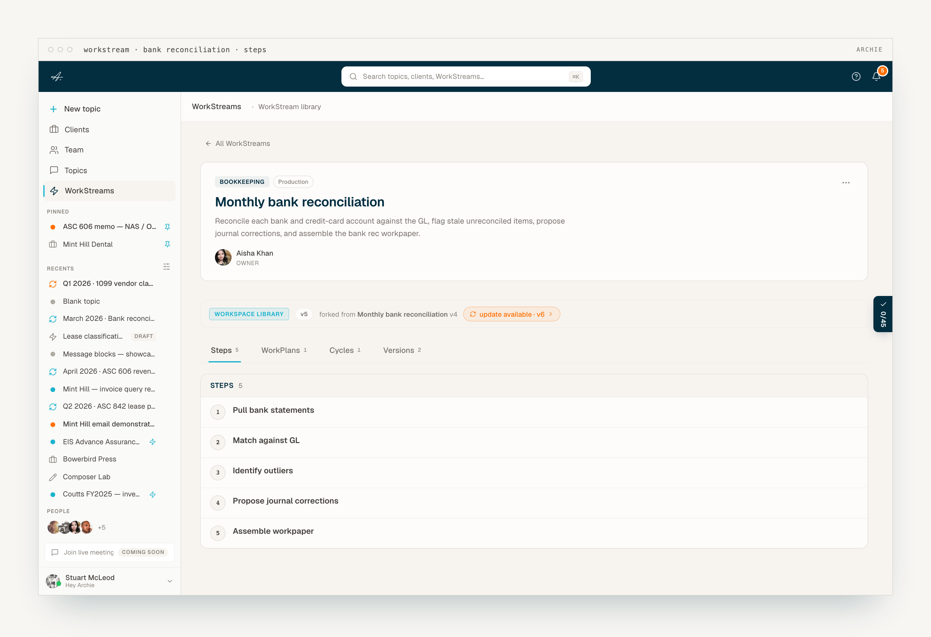 Firm fabric &middot; conventions library