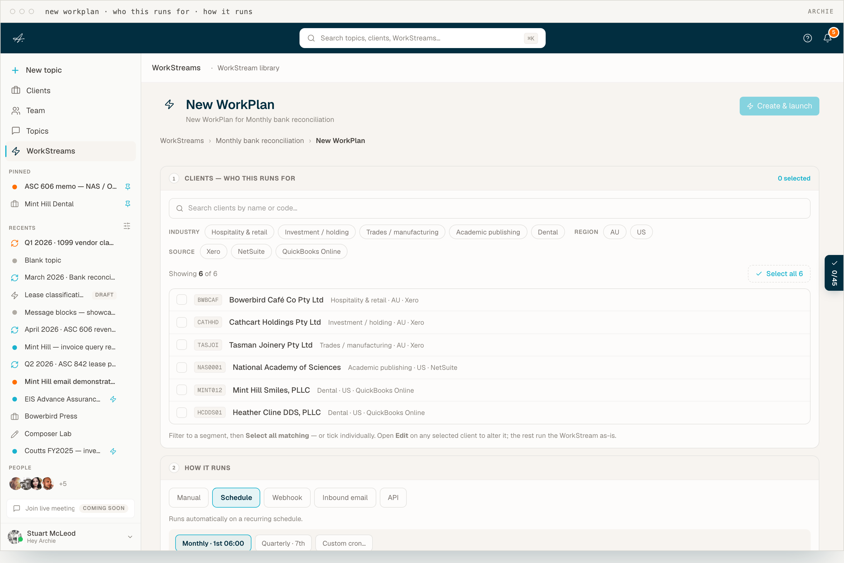 Autopilot drafting a work plan from a single objective